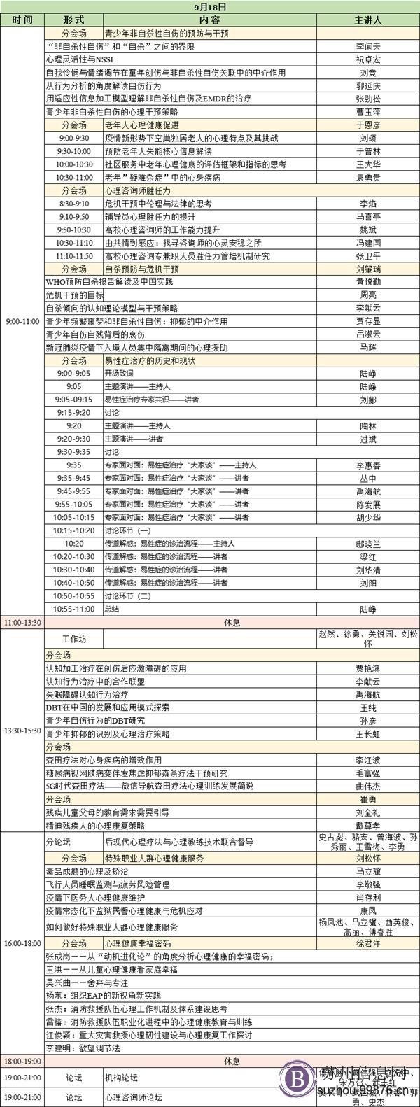 中国心理卫生协会第十四次全国心理卫生学术大会